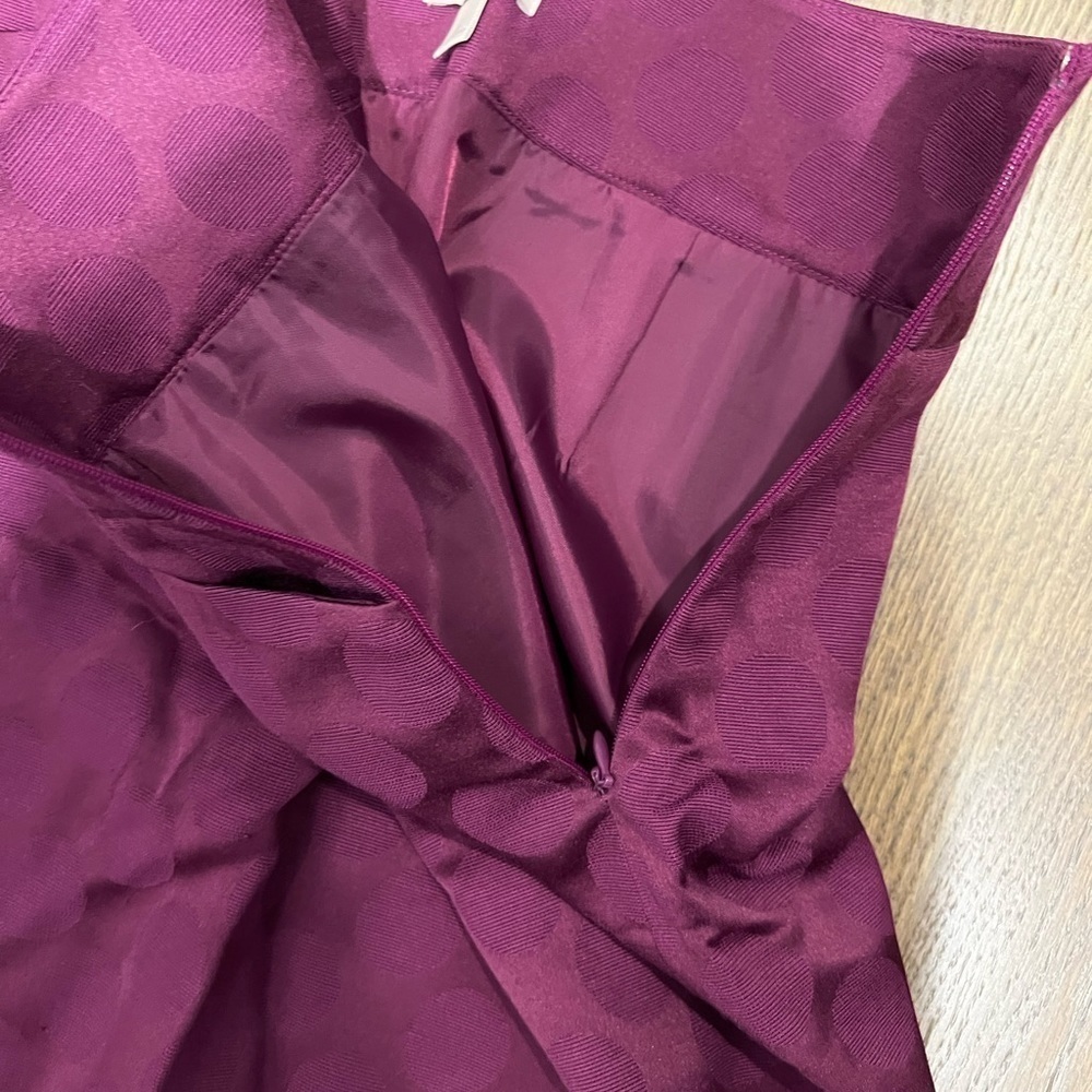 purple dot print skirt - Picture 5 of 5